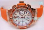 Swiss 7750 Hublot Big Bang White Dial Orange Bezel with Rubber Strap Watch